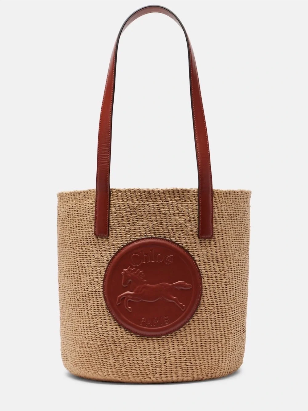 Chloé Horse Medal Large Handwoven Basket Tote – Brand New